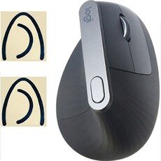 로지텍 MX VERTICAL 인체공학 무선 마우스 + 마우스 피트 2p 세트, M-R0074, 블랙