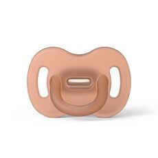 스와비넥스 모유촉감 올실리콘 일자형 쪽쪽이, 1단계(0~6개월), 오렌지, 1개