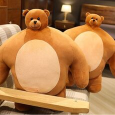 우아한클릭 어깨깡패 소두곰인형 상남자 머리작은 곰인형 곰동석 애착인형 +미니 핫팩증정, 24cm(소형)