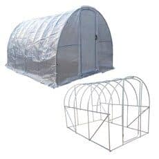 지에스몰 조립식 비닐하우스 미니창고 다육이온실 간이창고 미니온실 소형온실 미니비닐하우스 텃밭하우스 간이농막 미니텐트 농막 조립식소형비닐하우스, 대형 3m(폭) x 2m(높이) x 4m(길이)