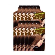 펴난 샴푸하듯 하나로 프리미엄 편한염색 30g 헤어컬러, 다크브라운, 10개