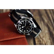 PISTOS 블랙/베이지 나토밴드 19mm 20mm 22mm. 원시계