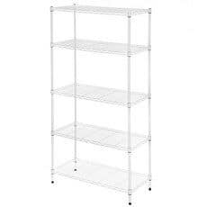 코멧 메탈 선반 5단 740 x 340 x 1500mm, 화이트