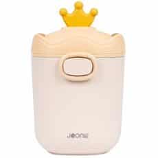 주니 유아용 휴대용 간식 분유 케이스 L, 옐로우, 1개