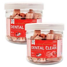 강아지양치껌 덴티스츄 덴탈클린 300g, 딸기맛, 4개