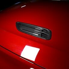 유투카 스팅어 튜닝 용품 후드 가니쉬 커버 블랙 카본 몰딩 2종색상 자동차 드레스업, 유광카본, 후드 가니쉬 커버 2P [ABS]