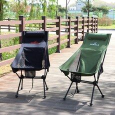 GORILLA 접이식 캠핑의자 GOCH 카키 블랙 경량 체어 휴대용, (블랙) GOCH-B, 1개