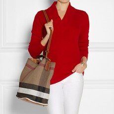 닥스 Dini D로고 스몰 토트백 DCBA1E916BK